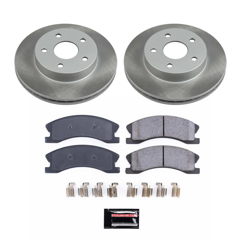 PowerStop Power Stop 99-04 Jeep Grand Cherokee Front Semi-Coated Rotor Kit SC2149 SC2149 Photo - Primary