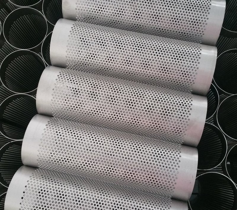 Ticon Industries 8.5in OAL 2.4in Perforated Titanium Punch Tube 117-06008-0000 117-06008-0000 Photo - Primary