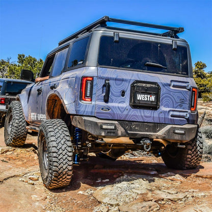 Westin 21-23 Ford Bronco (Excl. Bronco Sport) Pro-Series Rear Bumper - Textured Black 58-421255 58-421255 Photo - lifestyle view
