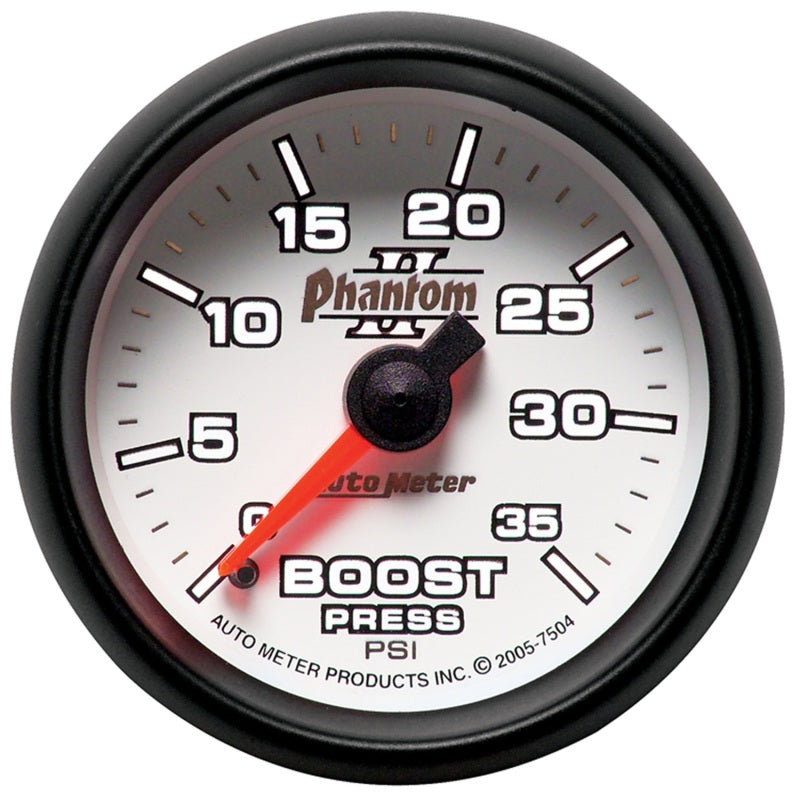 Autometer Gauge, Boost, 2 1/16", 35Psi, Mechanical, Phantom II 7504 User 2
