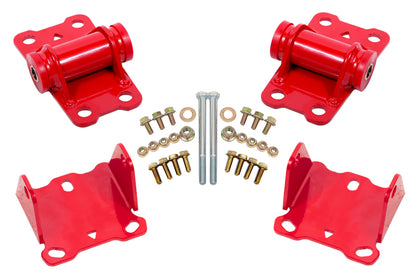 BMR Suspension BMR 78-87 G-Body Motor Mount Kit Upper & Lower Poly - Red MM460R MM460R Photo - Primary