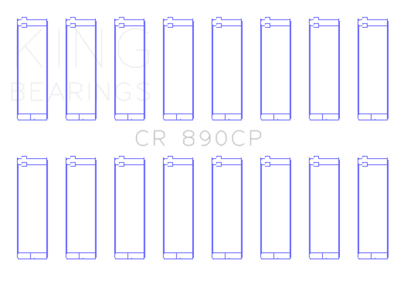 King Engine Bearings King Land Rover 4.0L EFI 4.6L (Size Standard) Connecting Rod Bearing Set CR890CP CR890CP Photo - Primary