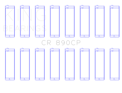 King Engine Bearings King Land Rover 4.0L EFI 4.6L (Size Standard) Connecting Rod Bearing Set CR890CP CR890CP Photo - Primary