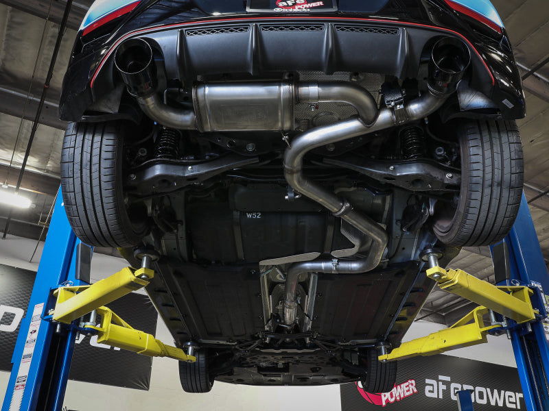 aFe Power Cat Back Exhaust - 19-20 Hyundai Veloster N L4-2.0L (t) 49-37008-B 49-37008-B Photo - Mounted