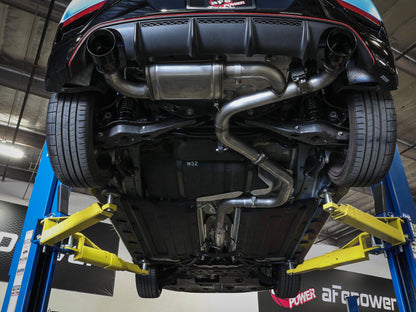 aFe Power Cat Back Exhaust - 19-20 Hyundai Veloster N L4-2.0L (t) 49-37008-B 49-37008-B Photo - Mounted