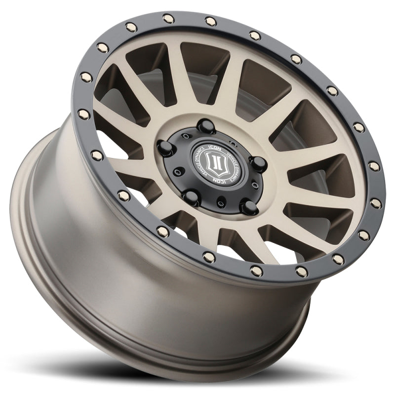 ICON Compression 17x8.5 5x150 25mm Offset 5.75in BS 110.1mm Bore Bronze Wheel 2017855557BR 2017855557BR Photo - Unmounted