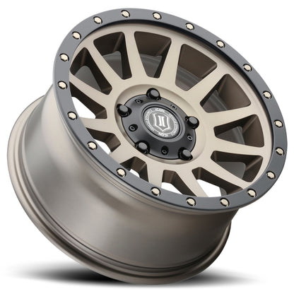 ICON Compression 17x8.5 5x150 25mm Offset 5.75in BS 110.1mm Bore Bronze Wheel 2017855557BR 2017855557BR Photo - Unmounted