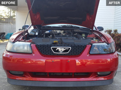 Raxiom 99-04 Ford Mustang Axial Series OE Style Headlights- Black Housing (Smoked Lens) 49110 49110 Photo - Close Up