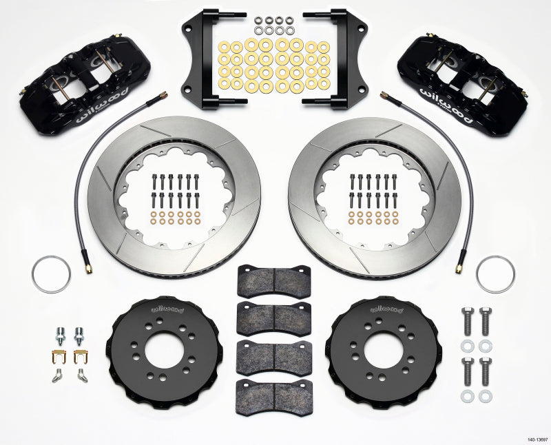 Wilwood AERO6 Front Hat Kit 14.25 2014-Up Corvette C7 w/Lines 140-13697 140-13697 Photo - Primary