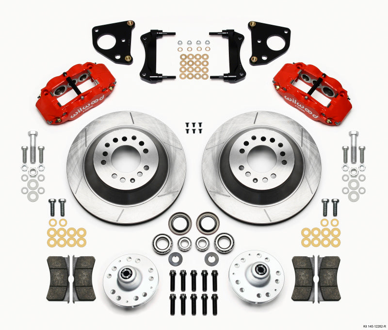 Wilwood Narrow Superlite 6R Front Hub & 1PC Rtr Kit 12.88in-Red 62-72 CDP B & E Body-Drum 140-12282-R 140-12282-R Photo - Primary