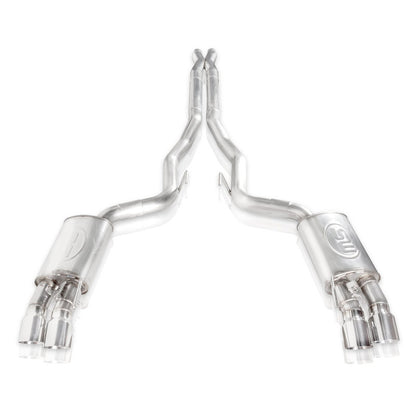 Stainless Works 18+ Ford Mustang GT Redline Cat-Back Performance Connect X-Pipe w/ Active Valves M18CBXPCV M18CBXPCV Photo - Unmounted