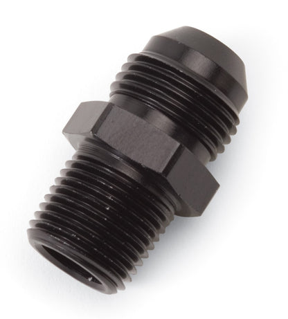 Russell -6 AN Straight Flare To Pipe Adapter (Black Finish) 660453 Photo - Primary