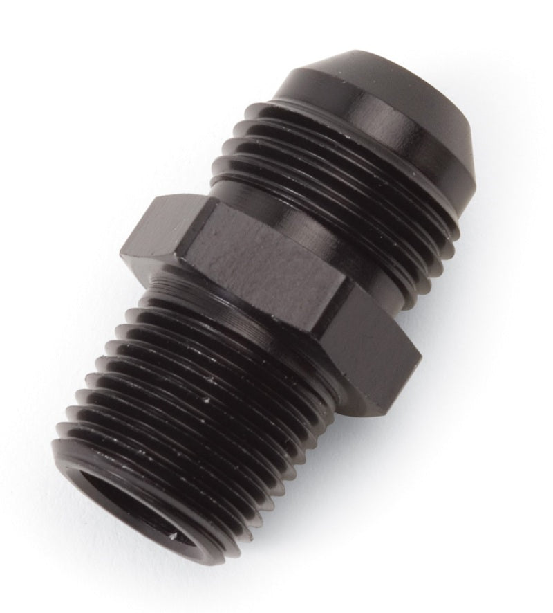 Russell -6 AN Straight Flare To Pipe Adapter (Black Finish) 660453 Photo - Primary