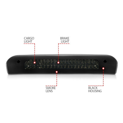 Anzo 2002-2008 Dodge Ram 1500 LED 3rd Brake Light Smoke B - Series 531081 Photo - Unmounted