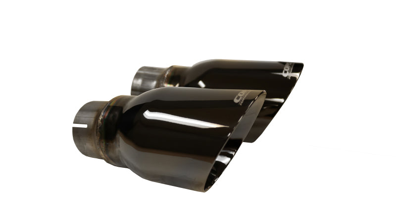 Corsa Performance 15-17 Dodge Charger R/T Pursuit Valance 2.5 Inlet/4 Outlet Exhaust Tip 14977BLK Photo - Primary