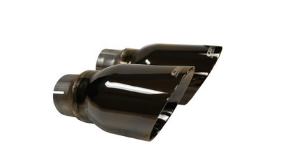 Corsa Performance 15-17 Dodge Charger R/T Pursuit Valance 2.5 Inlet/4 Outlet Exhaust Tip 14977BLK Photo - Primary