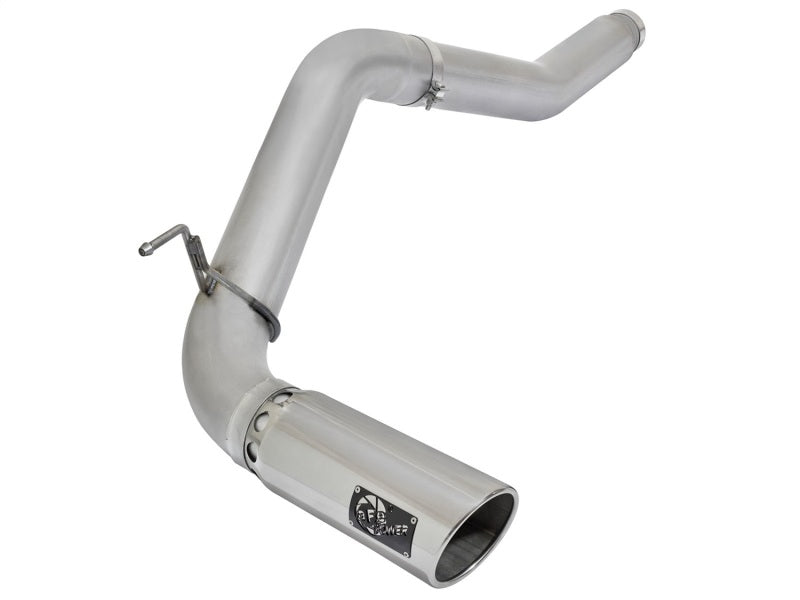 aFe ATLAS 5in DPF-Back Aluminized Steel Exhaust System w/Polished Tip: Nis 49-06112-P Photo - Primary