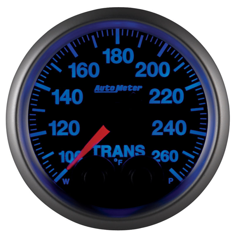 Autometer Gauge, Trans Temp, 2 1/16", 260 deg. F, Stepper Motor w/Peak & Warn 5658 User 1