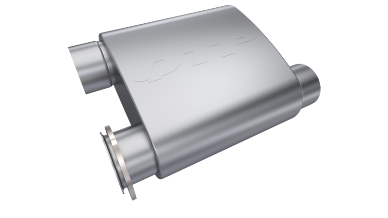 QTP 3in Weld-On Reverse 304SS Screamer Muffler Short Case w/Bolt-On QTEC Electric Cutout 13303C 13303C Photo - Primary