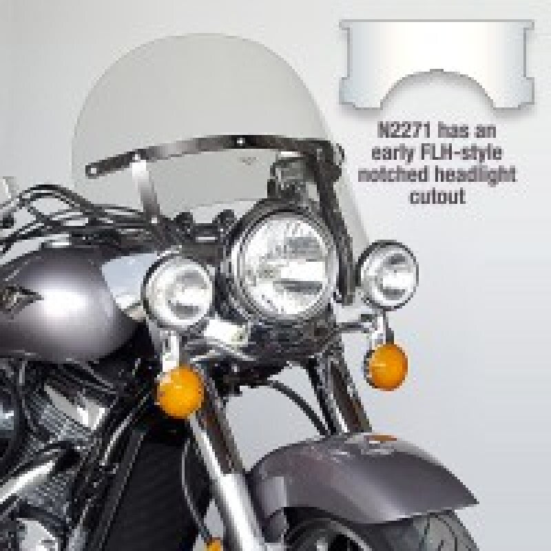 National Cycle 60-84 Harley Davidson FL Glide/Electric Glide Sport Chopped Heavy Duty Windshield N2271 N2271 User 1