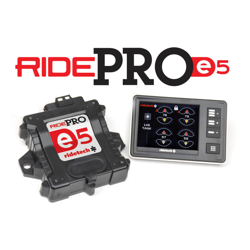 Ridetech RidePro E5 Air Ride Suspension Control System 5 Gallon Dual Compressor 1/4in Valves 30534100 30534100 User 2