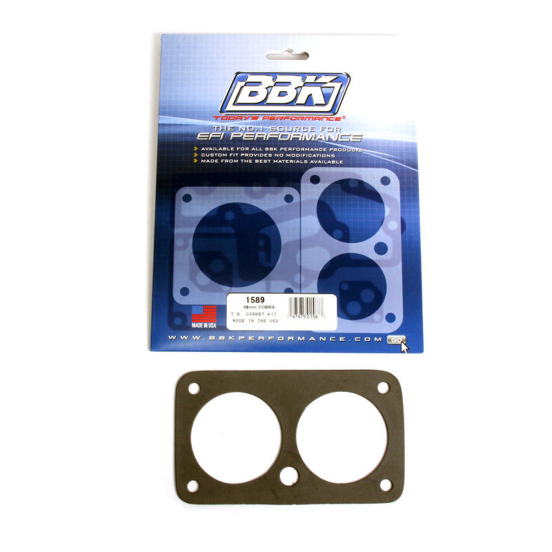 BBK 96-04 Ford Mustang 4.6 F150 Lightning Twin 65mm Throttle Body Gasket Kit 1589 1589 Photo - Primary