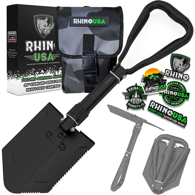 Rhino USA Folding Recovery Shovel W/Pick RNO-ETOOL RNO-ETOOL Photo - Primary