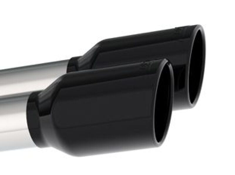 Borla 2020 Chevrolet Corvette C8 6.2 ATAK 3in Exhaust System Dual Round Rolled A/C Black Chrome Tips 140839BC 140839BC Photo - Close Up
