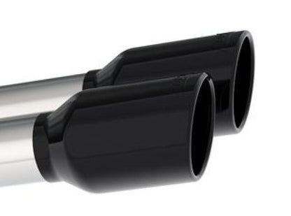 Borla 2020 Chevrolet Corvette C8 6.2 ATAK 3in Exhaust System Dual Round Rolled A/C Black Chrome Tips 140839BC 140839BC Photo - Close Up