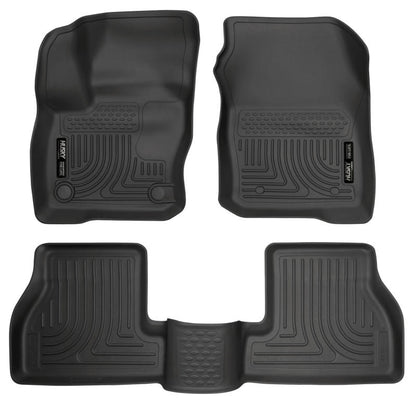 Husky Liners 2016 Ford Focus Weatherbeater Front and 2nd Seat Floor Liners - Black 99771 Photo - Primary