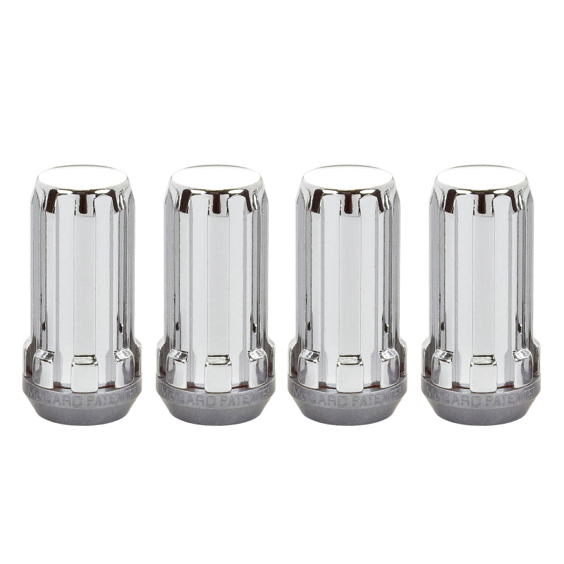 McGard SplineDrive Lug Nut (Cone Seat) M14X1.5 / 1.935in. Length (4-Pack) - Chrome (Req. Tool) 65310 65310 Photo - out of package