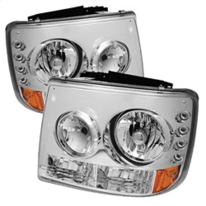 Spyder Chevy Silverado 1500 99-02 ( Not Fit HD Model)LED Crystal Headlights Chr HD-YD-CS99-1PC-AM-C 5012456 5012456 Photo - Primary
