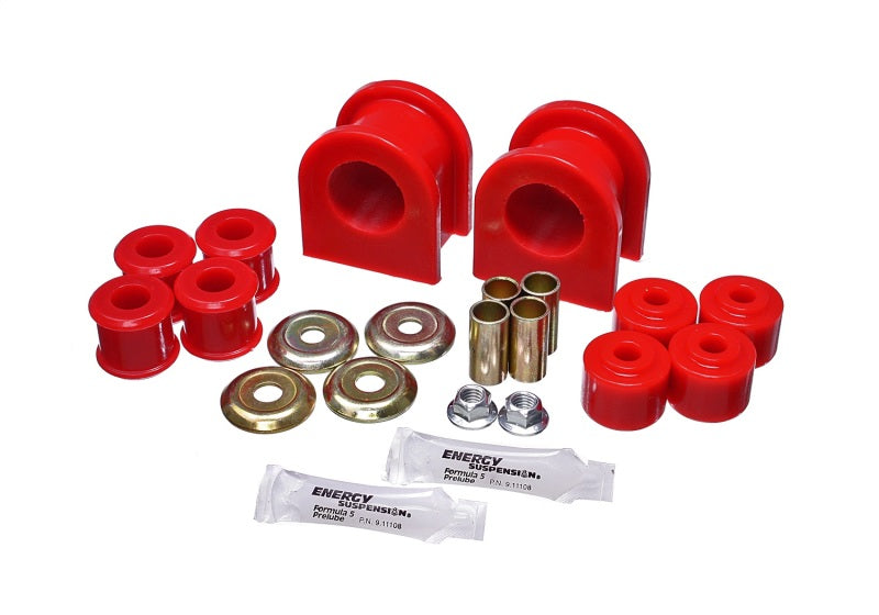 Energy Suspension Sway Bar Bushing Set Red Rear Bar Dia. 36mm Performance Polyurethane 40.5023R Photo - Primary