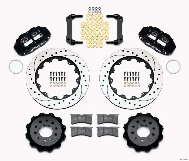 Wilwood Narrow Superlite 4R Rear Kit 14.00in Drilled Morrison Multilink IRS (2010-15 Camaro Based) 140-13648-D 140-13648-D Photo - Primary