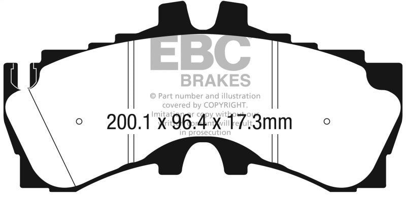 EBC 2018+ Lexus LC500 5.0L Redstuff Front Brake Pads DP32323C DP32323C Photo - Primary