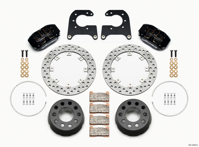 Wilwood Dynapro Lug Mount Single Rear Dynamic Kit SA Drilled 58-64 Olds/Pont .690in Studs 140-12550-D 140-12550-D Photo - Primary