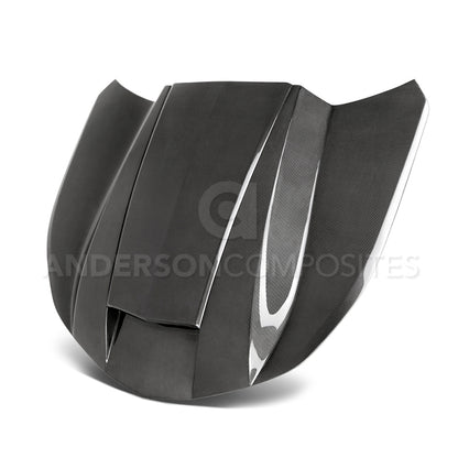 Anderson Composites 2016+ Chevy Camaro Carbon Fiber Double Sided Hood AC-HD16CHCAM-CP-DS AC-HD16CHCAM-CP-DS Photo - Primary