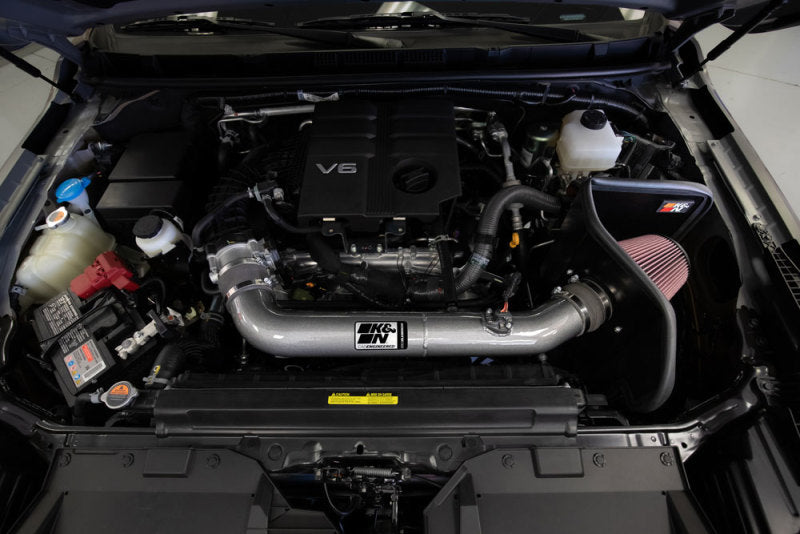 K&N Engineering K&N 2022 Nissan Frontier V6 3.8LPerformance Air Intake System 77-6018KC 77-6018KC Photo - Mounted