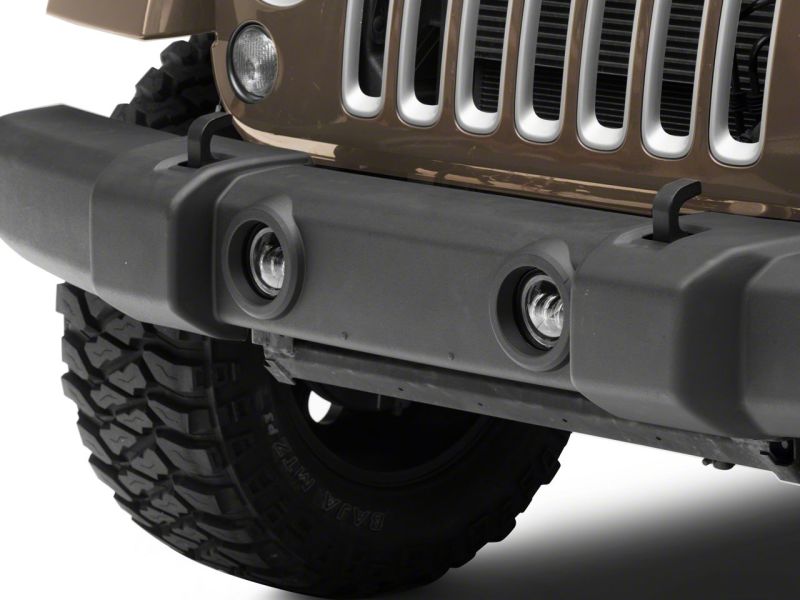Raxiom 07-18 Jeep Wrangler JK Axial Series 4-In LED Fog Lights w/ Halo J142666 J142666 Photo - Close Up
