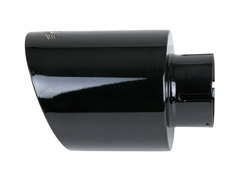 aFe Takeda 409 SS Clamp-On Exhaust Tip 2.5in. Inlet / 4.5in. Outlet / 7in. L - Black 49T25454-B071 49T25454-B071 Photo - Unmounted