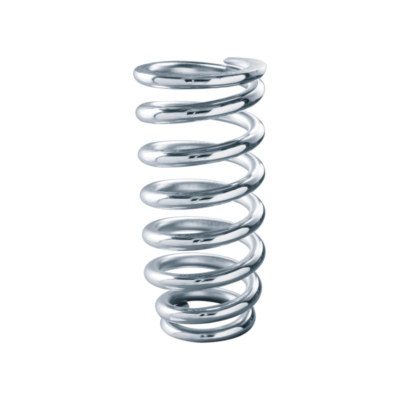 QA1 Precision Products Spring Chrome Silicon 3-1/2 ID8-375 Lbs Chrome Plated 1st Coil Tapered 8MB375 Photo - Primary