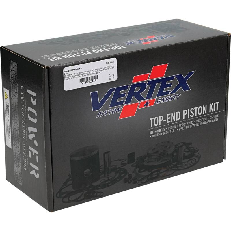 Vertex Pistons Vertex Piston 18-22 KTM 300 EXC TPI 300cc Top End Piston Kit VTK24244A VTK24244A Photo - Primary