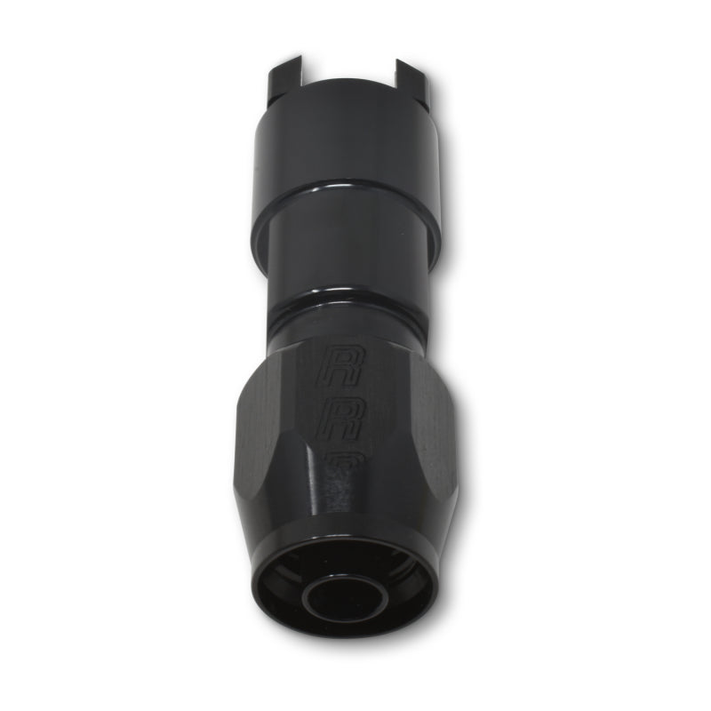 Russell Performance 3/8in SAE Quick Disc Female to -6 Hose Black Straight Hose End 611203 611203 Photo - out of package