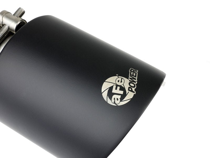 aFe Takeda 304 SS Clamp-On Exhaust Tip 2.5in. Inlet / 4.5in. Outlet / 7in. L - Black 49T25454-B072 49T25454-B072 Photo - Close Up