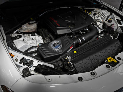 aFe Momentum GT Pro 5R Cold Air Intake System 2017 Alfa Romeo Giulia I4 2.0L (t) 54-76902-1 54-76902-1 Photo - Mounted