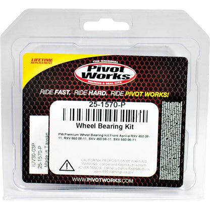 Pivot Works Aprilia Wheel Bearing Kit Premium Bearings 25-1570-P 25-1570-P Photo - Primary
