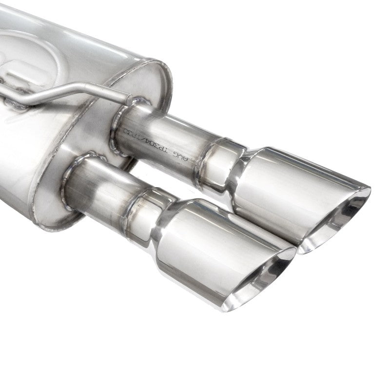 Stainless Works 2008-09 Pontiac G8 GT 3in Catback Systemt X-Pipe Turbo Chambered Muffler 3.5in Tips PG8CBFC PG8CBFC Photo - Close Up