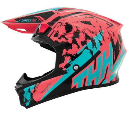 THH Helmets T710X Renegade Coral/Blu Xs 646430 646430 Photo - Primary