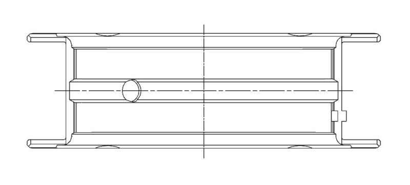 ACL Holden/Opel 4 Cylinder 1.6/1.8/2.0/2.2L Main racing Series Bearings 5M2327H-.50 5M2327H-.50 Technical Drawing
