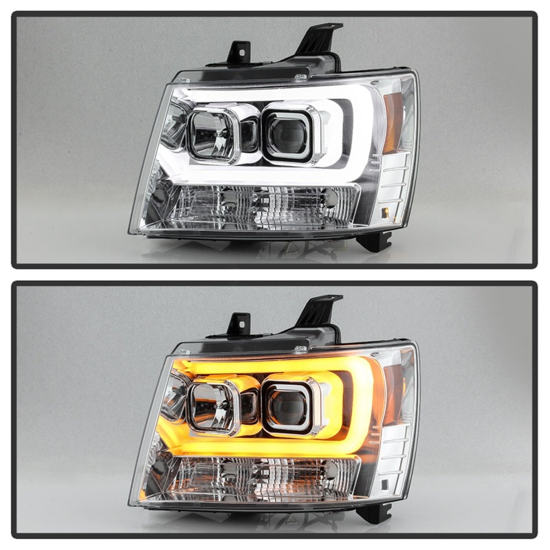 Spyder 07-14 Chevy Suburban/Tahoe V2 Projector Headlights LED Turn Sig Chrome PRO-YD-CSUB07V3-SB-C 5086235 5086235 Photo - Unmounted